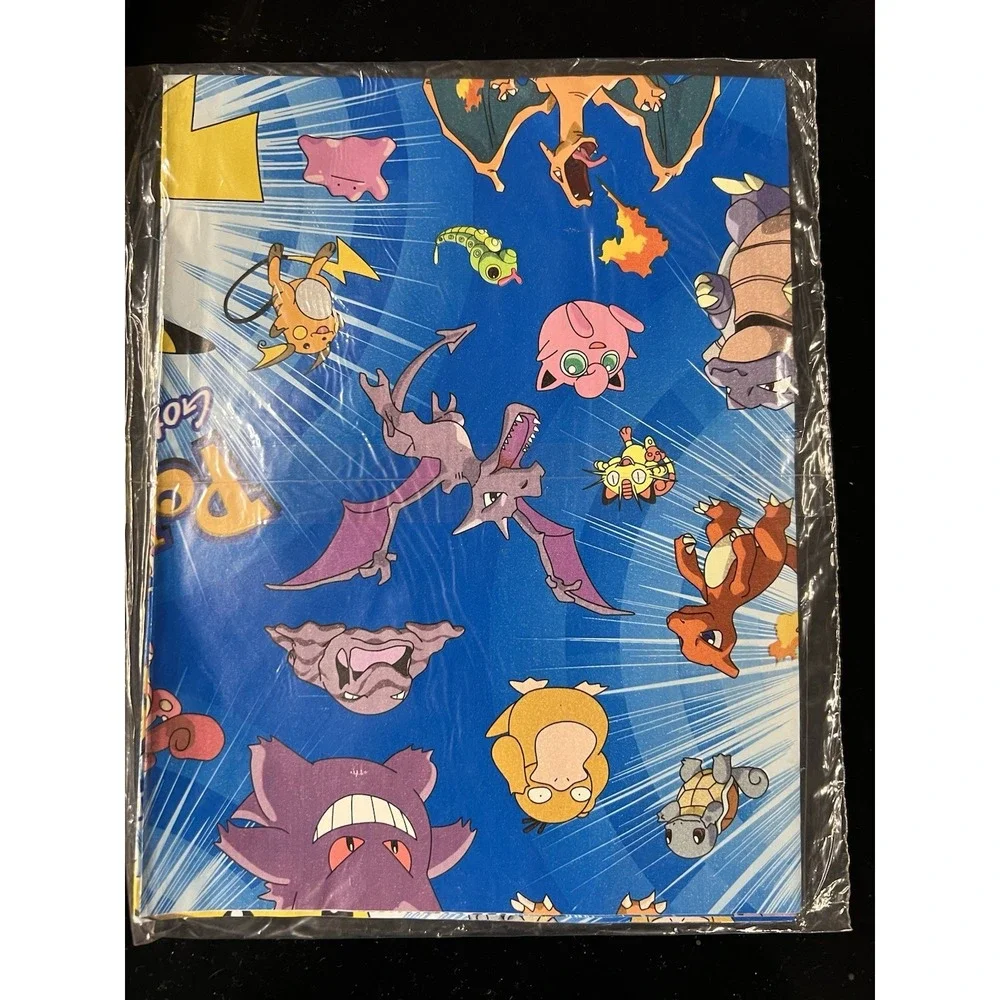 Pokemon Pikachu 8.33 sq‎ ft American Greetings 90s gift wrapping paper birthday